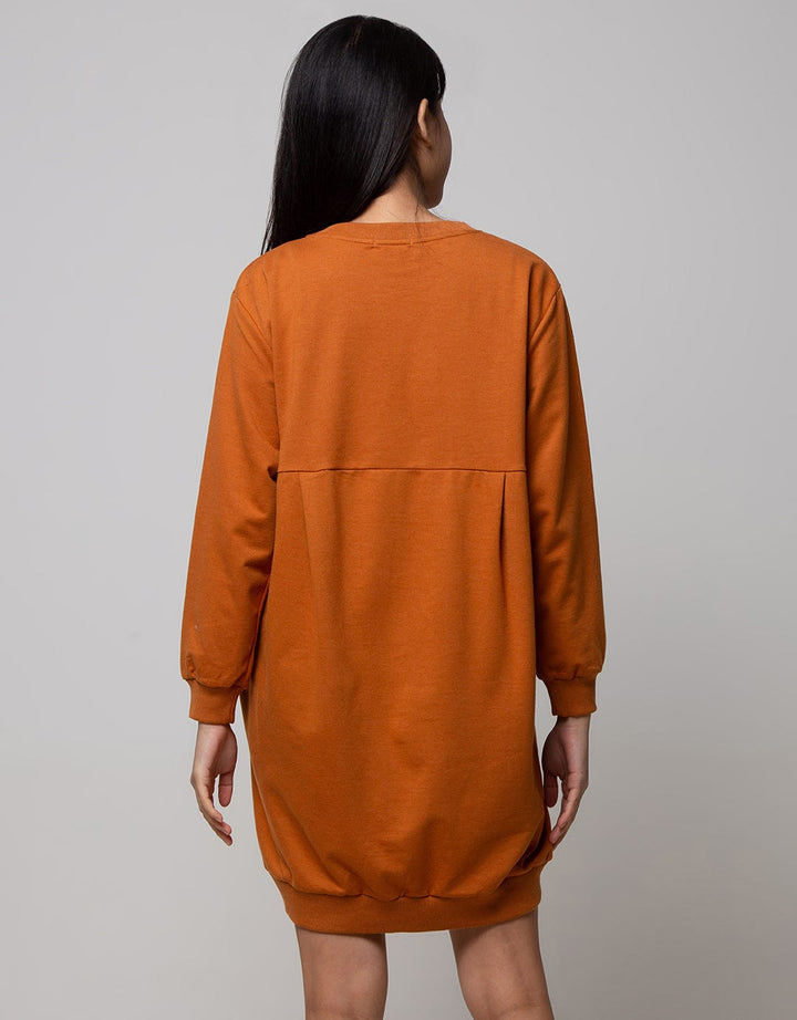 Nevada Long Sleeve Midi Dress Ns Cos