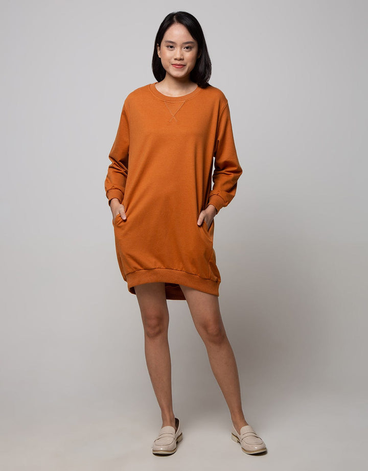 Nevada Long Sleeve Midi Dress Ns Cos