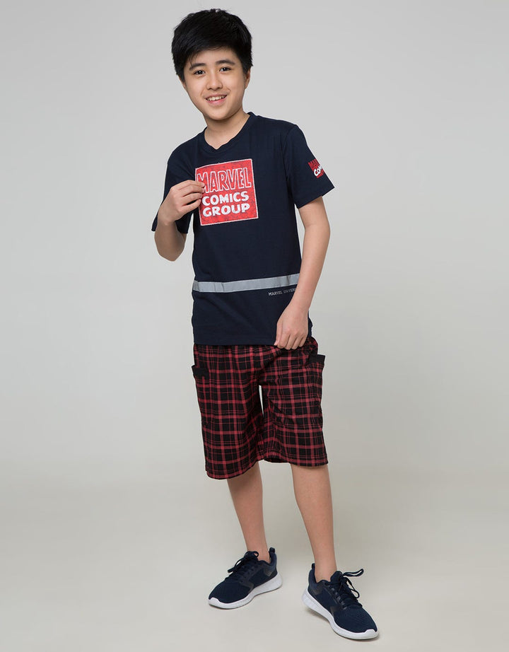 Aero Kids Shorts Pants Knit Fullprintnofloc Tade Regu Check