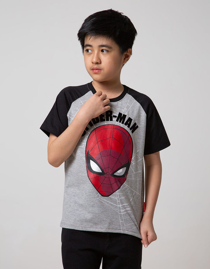 Marvel Spider-Man Short Sleeve T-Shirt Face Flocking
