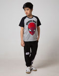 Marvel Spider-Man Short Sleeve T-Shirt Face Flocking