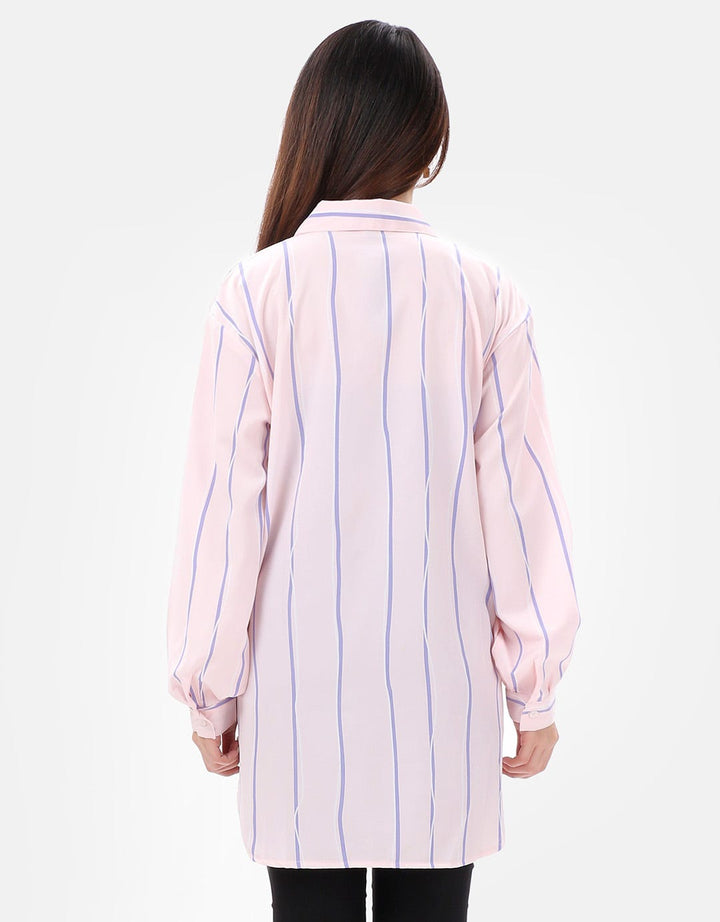 MKY Clothingﾂ Triple Ribbon Shirt in Pink