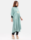 MKY Clothing Big Batwing Caftan in Green Tosca