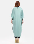 MKY Clothing Big Batwing Caftan in Green Tosca