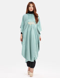 MKY Clothing Big Batwing Caftan in Green Tosca
