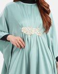 MKY Clothing Big Batwing Caftan in Green Tosca