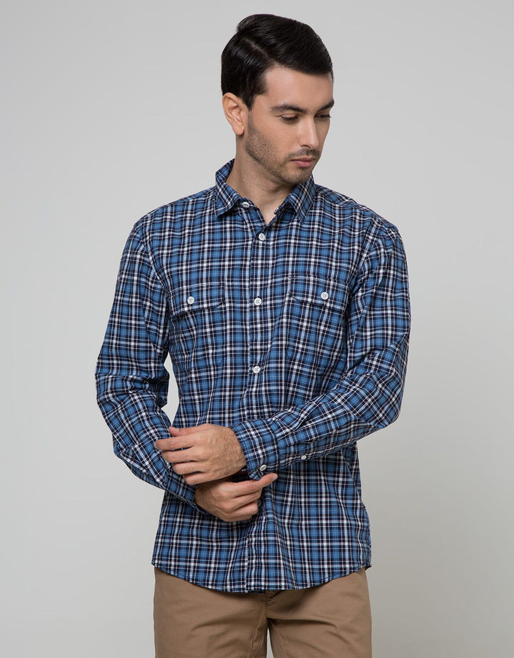 Gab's Kemeja Fancy Panjang Plaid