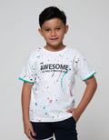 Little M Short Sleeve T-Shirt Fullprint Splash Awesome Tangan Intip