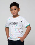Little M Short Sleeve T-Shirt Fullprint Splash Awesome Tangan Intip