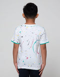 Little M Short Sleeve T-Shirt Fullprint Splash Awesome Tangan Intip