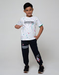 Little M Short Sleeve T-Shirt Fullprint Splash Awesome Tangan Intip