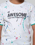 Little M Short Sleeve T-Shirt Fullprint Splash Awesome Tangan Intip
