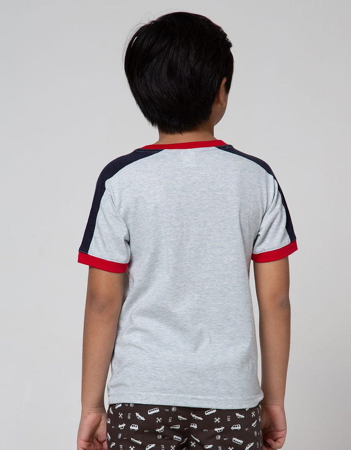 Little M Short Sleeve T-Shirt Dino Anyone Can Be A Hero