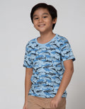 Little M Short Sleeve T-Shirt Fullprint Shark