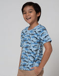 Little M Short Sleeve T-Shirt Fullprint Shark