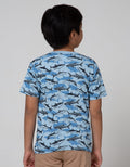 Little M Short Sleeve T-Shirt Fullprint Shark