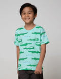 Little M Short Sleeve T-Shirt Fullprint Croco Kantong