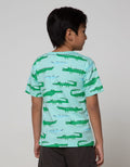 Little M Short Sleeve T-Shirt Fullprint Croco Kantong