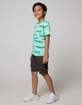 Little M Short Sleeve T-Shirt Fullprint Croco Kantong