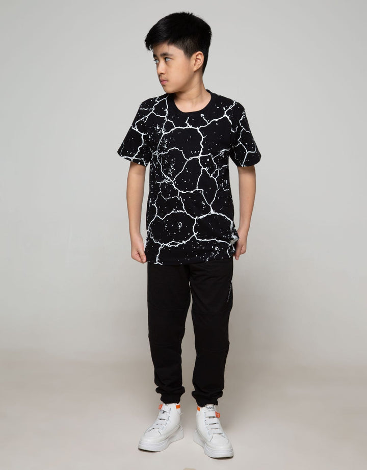 Nevada Kids Short Sleeve T-Shirt Fullprint Cracking