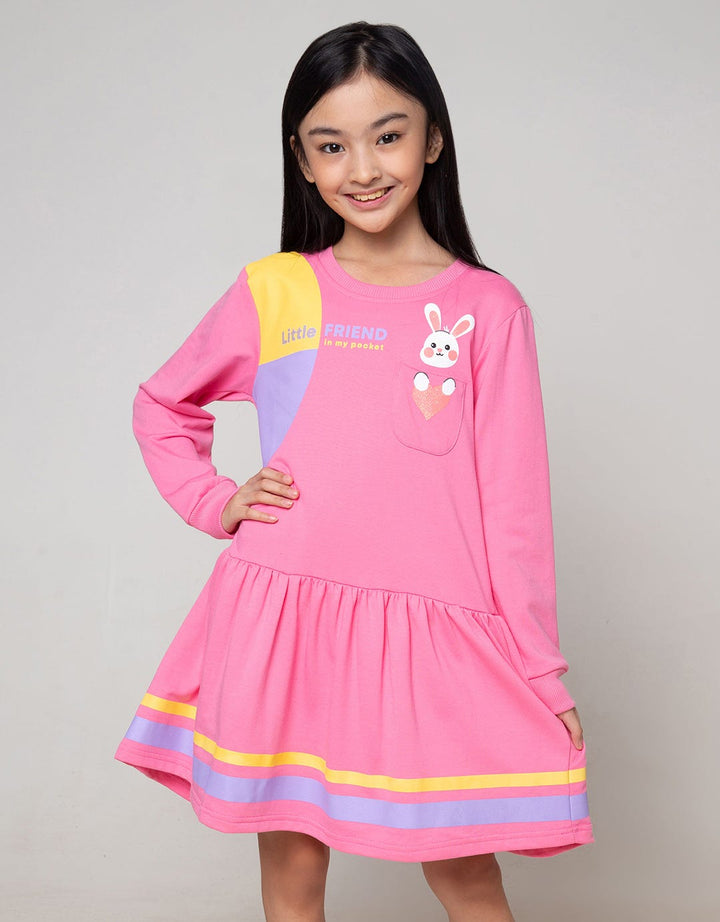 Aero Kids Long Sleeve Midi Dress Little Friend