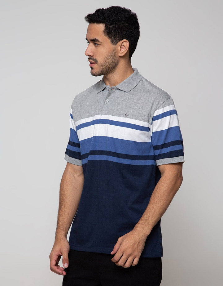 Cole Short Sleeve Polo Shirt Stripe