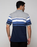 Cole Short Sleeve Polo Shirt Stripe