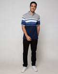 Cole Short Sleeve Polo Shirt Stripe