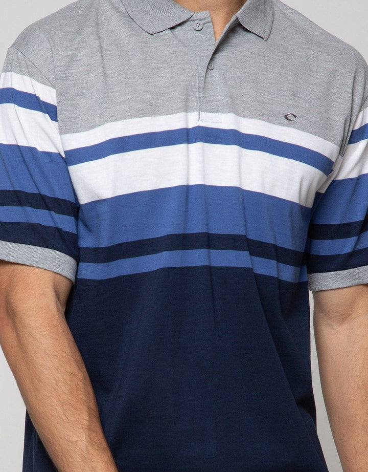 Cole Short Sleeve Polo Shirt Stripe
