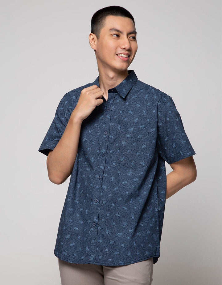Cole Short Sleeve Shirt Woven Print Tree