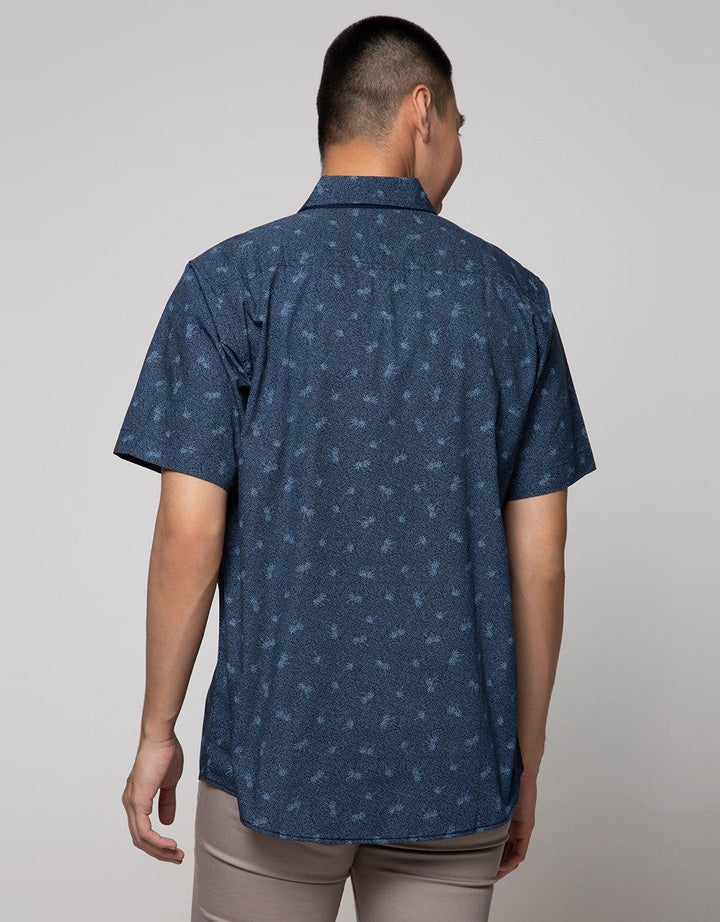 Cole Short Sleeve Shirt Woven Print Tree