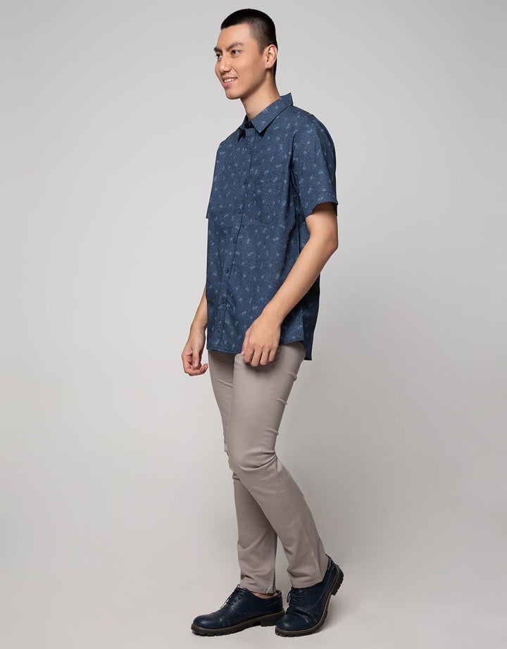 Cole Short Sleeve Shirt Woven Print Tree