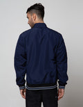 Cole Jacket Micro Bomber Stripe Rib