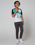Little M Short Sleeve T-Shirt Raglan Cucuk Croco Connect See You Again