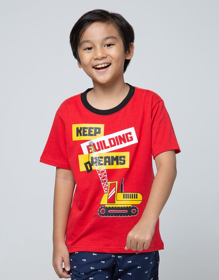 Little M Short Sleeve T-Shirt Multipack Crane