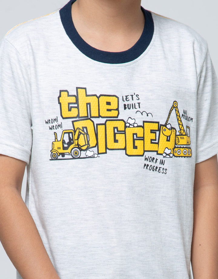 Little M Short Sleeve T-Shirt Multipack Crane