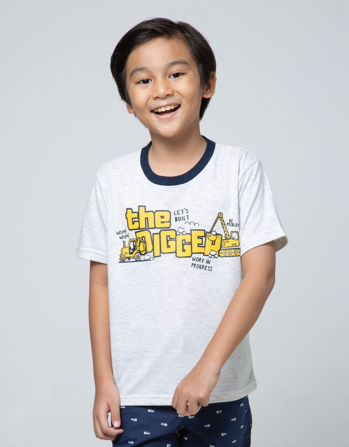 Little M Short Sleeve T-Shirt Multipack Crane