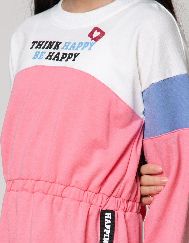 Nevada Long Sleeve Midi Dress Cut Asnd Sewn Be Happy