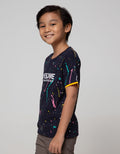 Little M Short Sleeve T-Shirt Fullprint Splash Awesome Tangan Intip