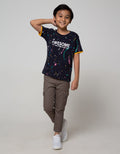 Little M Short Sleeve T-Shirt Fullprint Splash Awesome Tangan Intip