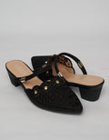 Peter Keiza Heels Flower Embroidery