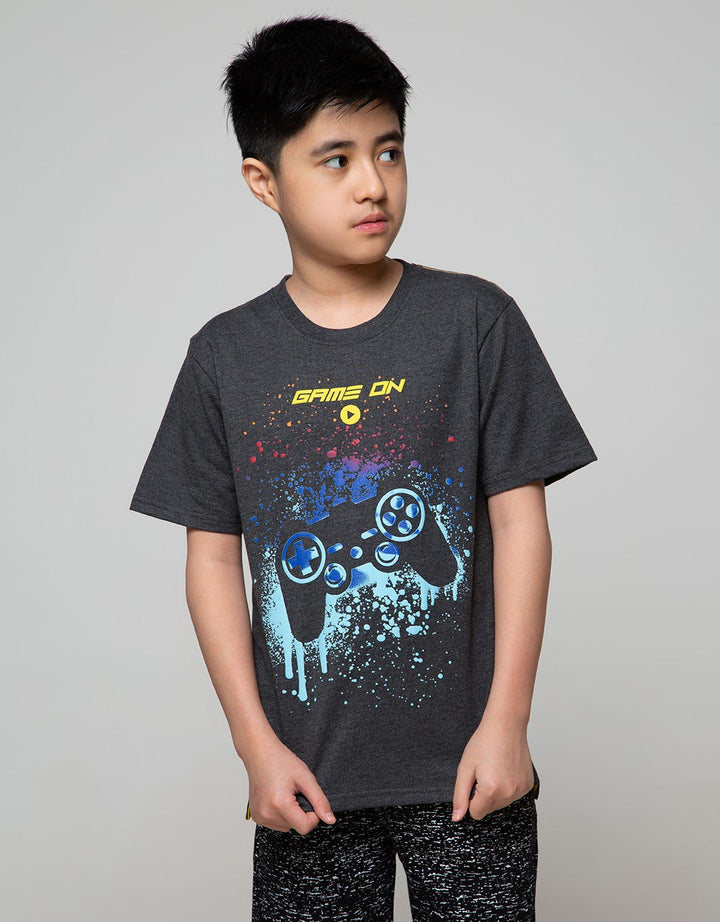 Aero T-Shirt Short Sleeve Print Game Botton