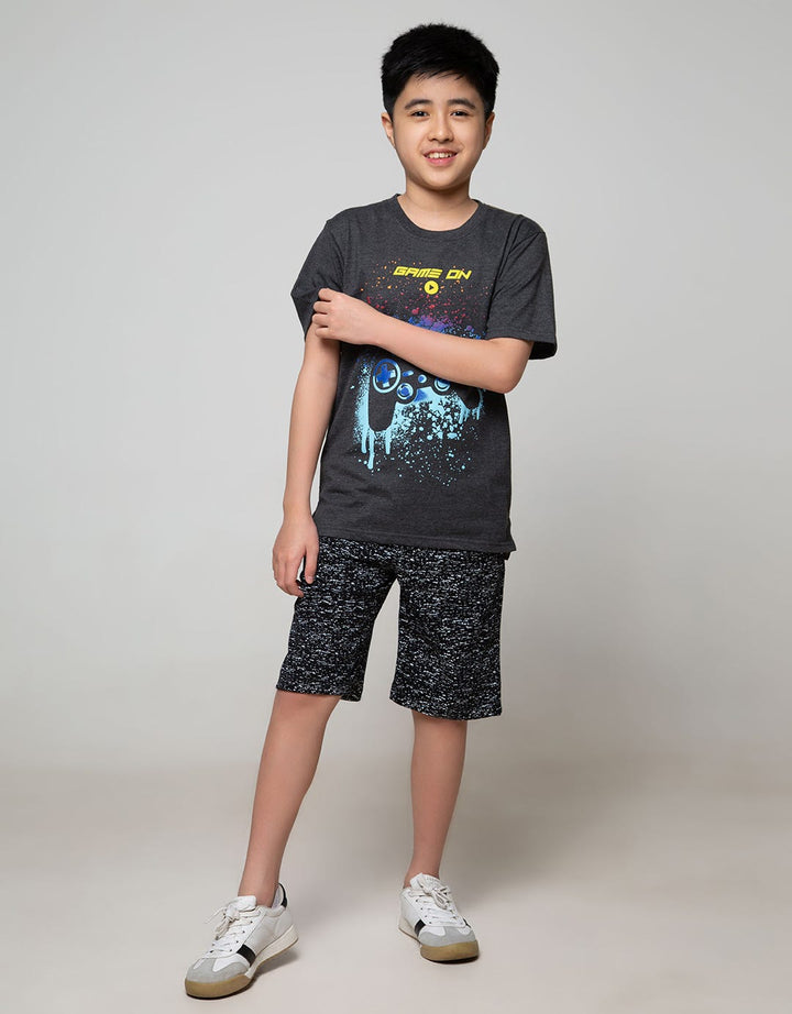 Aero T-Shirt Short Sleeve Print Game Botton