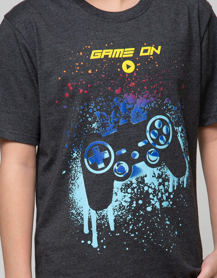 Aero T-Shirt Short Sleeve Print Game Botton