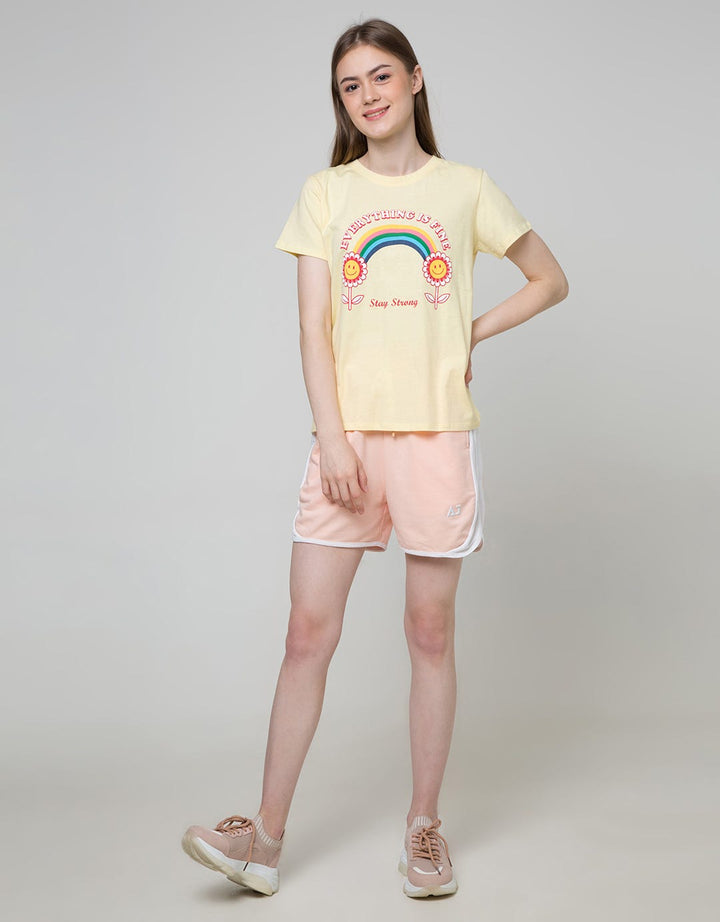 Nevada Short Sleeve T-Shirt Cartoon Everything Is Fine