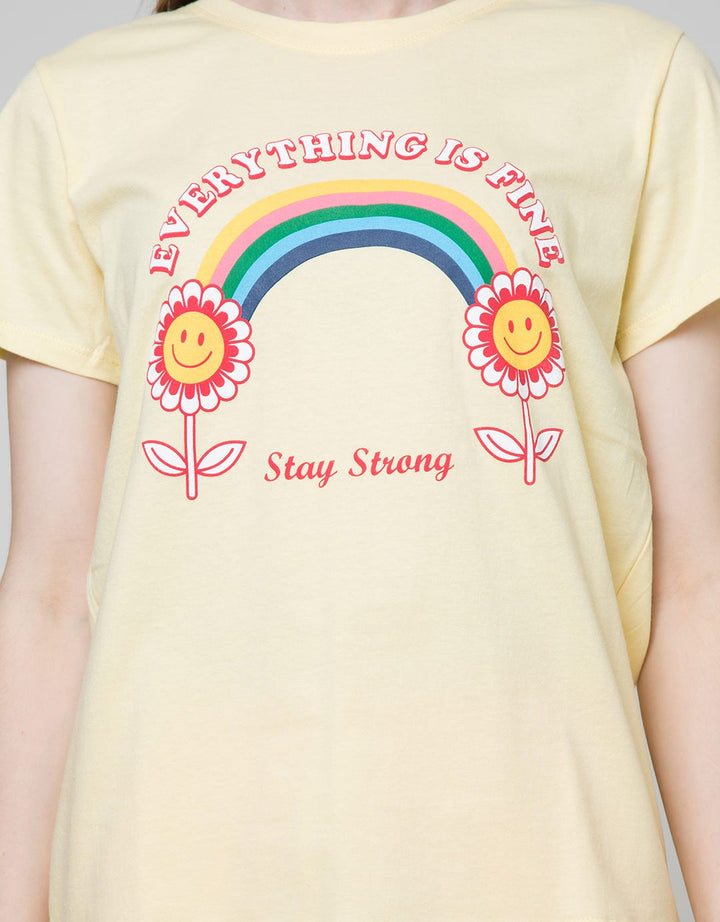 Nevada Short Sleeve T-Shirt Cartoon Everything Is Fine