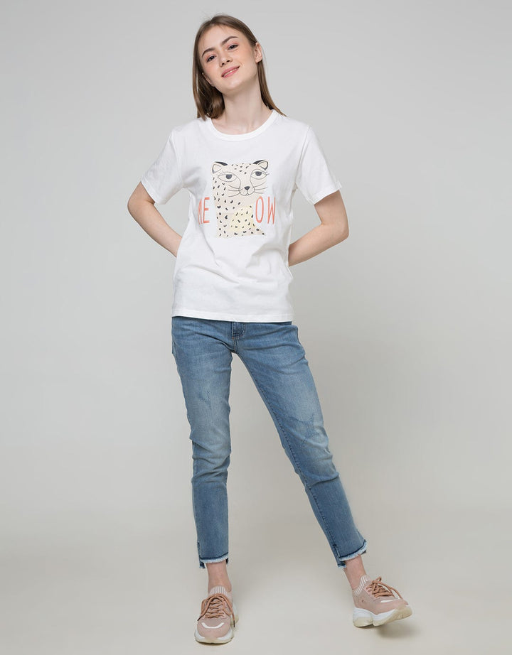 Nevada Short Sleeve T-Shirt Cartoon Meow