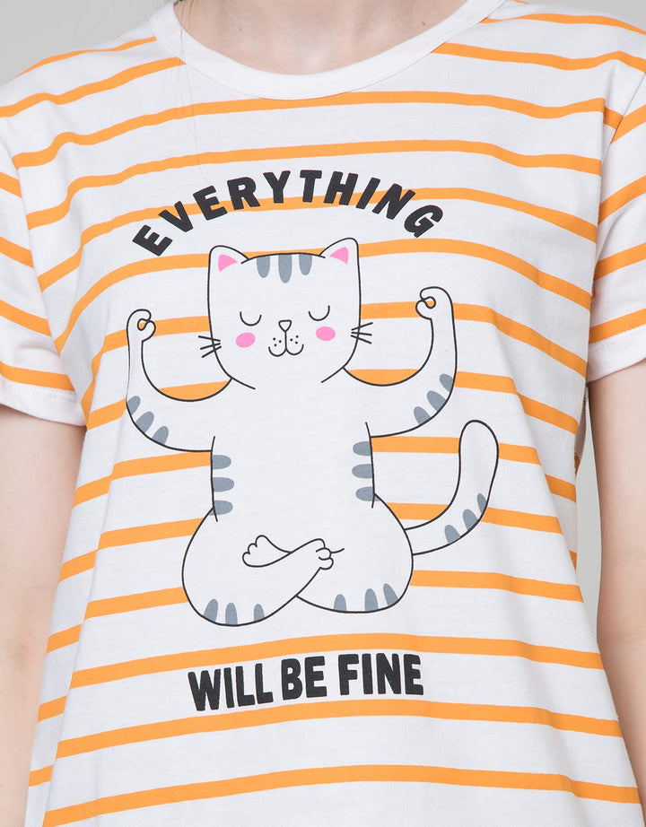 Nevada Short Sleeve T-Shirt Cartoon Everything Cat