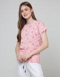 Nevada Short Sleeve T-Shirt Cartoon Flower