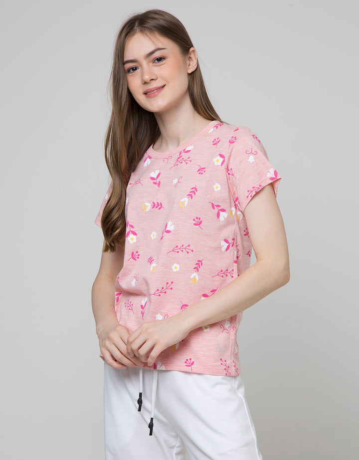 Nevada Short Sleeve T-Shirt Cartoon Flower
